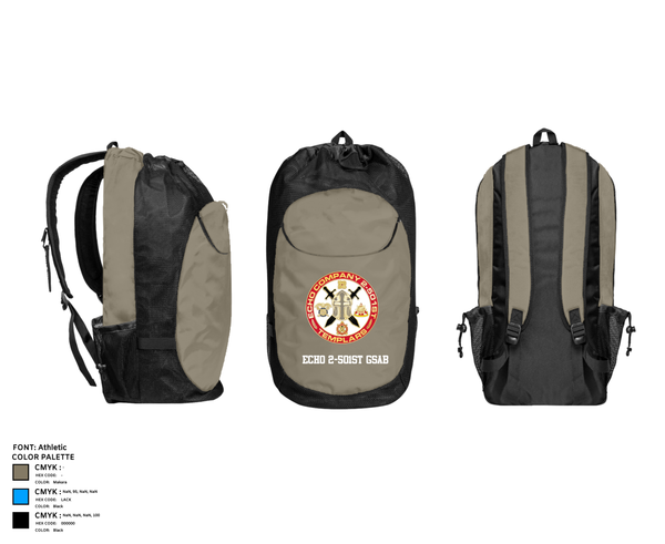 Gear Bag, Echo 2-501st GSAB, , Teamtime, Team time, sublimation, custom sports apparel, team uniforms, spirit wear, spiritwear, sports uniforms, custom shirts, team store, custom team store, fundraiser sports, apparel fundraiser