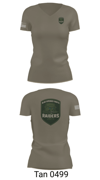 Womens Short Sleeve Vneck Shirt, BSS JROTC, , Teamtime, Team time, sublimation, custom sports apparel, team uniforms, spirit wear, spiritwear, sports uniforms, custom shirts, team store, custom team store, fundraiser sports, apparel fundraiser