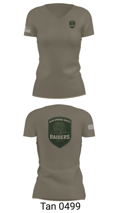 BSS JROTC 74818776 Women's Short Sleeve V-neck Shirt - 68