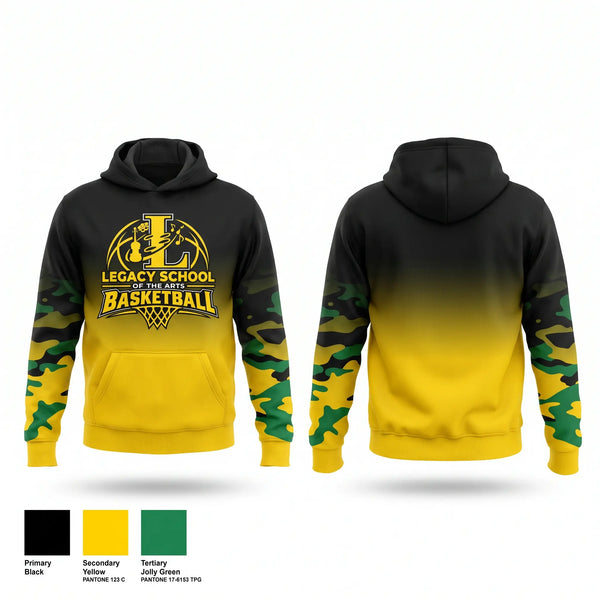 Hoodie, Legacy School of the Arts, Men's Basketball, Teamtime, Team time, sublimation, custom sports apparel, team uniforms, spirit wear, spiritwear, sports uniforms, custom shirts, team store, custom team store, fundraiser sports, apparel fundraiser