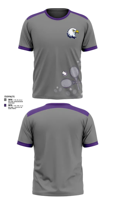 Albion Purple Eagles 96100388 Short Sleeve Performance Shirt - 3
