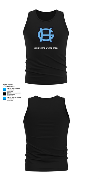 Tank Top, Gig Harbor Water Polo, Water Polo, Teamtime, Team time, sublimation, custom sports apparel, team uniforms, spirit wear, spiritwear, sports uniforms, custom shirts, team store, custom team store, fundraiser sports, apparel fundraiser