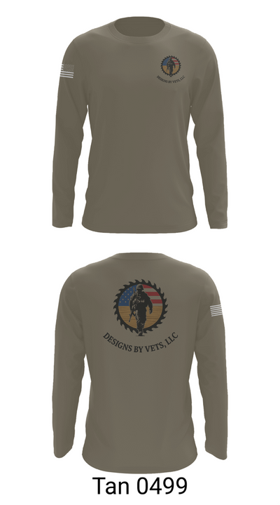 Designs By Vets 85600951 Long Sleeve Performance Shirt 66