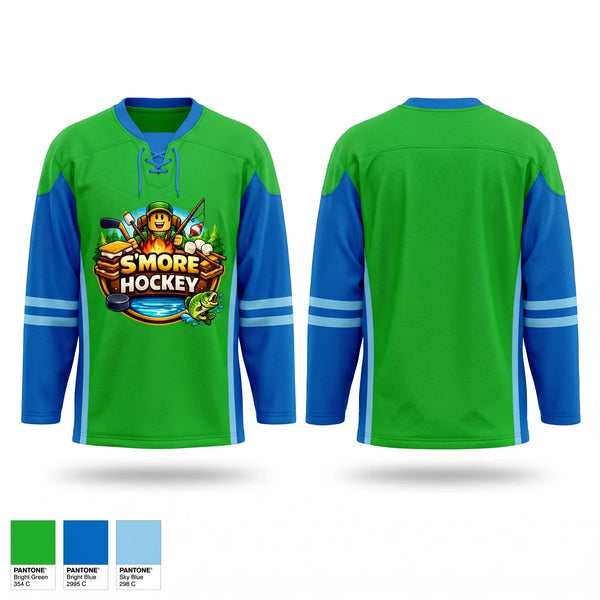 Hockey Jersey, S’More Hockey, Ice Hockey, Teamtime, Team time, sublimation, custom sports apparel, team uniforms, spirit wear, spiritwear, sports uniforms, custom shirts, team store, custom team store, fundraiser sports, apparel fundraiser