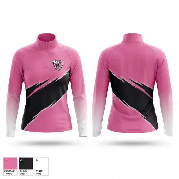 Quarter Zip Jacket, AIM Elite, Women's Basketball, Teamtime, Team time, sublimation, custom sports apparel, team uniforms, spirit wear, spiritwear, sports uniforms, custom shirts, team store, custom team store, fundraiser sports, apparel fundraiser