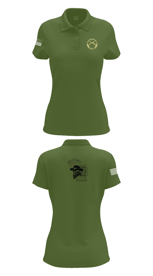 Womens Short Sleeve Performance Polo, 3RD PLATOON OUTLAWS, Army, Teamtime, Team time, sublimation, custom sports apparel, team uniforms, spirit wear, spiritwear, sports uniforms, custom shirts, team store, custom team store, fundraiser sports, apparel fundraiser