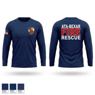 Long Sleeve Performance Shirt, Ata-Bexar Fire Department, Fire Department, Teamtime, Team time, sublimation, custom sports apparel, team uniforms, spirit wear, spiritwear, sports uniforms, custom shirts, team store, custom team store, fundraiser sports, apparel fundraiser