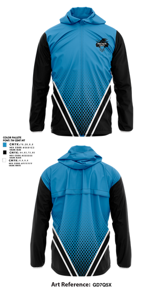 Windbreaker, Cramerton Panthers Football and Cheer, , Teamtime, Team time, sublimation, custom sports apparel, team uniforms, spirit wear, spiritwear, sports uniforms, custom shirts, team store, custom team store, fundraiser sports, apparel fundraiser