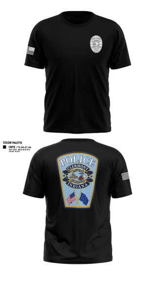 Old School Cotton Feel Shirt, Clermont PD, Police, Teamtime, Team time, sublimation, custom sports apparel, team uniforms, spirit wear, spiritwear, sports uniforms, custom shirts, team store, custom team store, fundraiser sports, apparel fundraiser