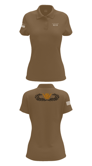 Womens Short Sleeve Performance Polo, KISARAZU COMBAT TRAINING UNIT, Army, Teamtime, Team time, sublimation, custom sports apparel, team uniforms, spirit wear, spiritwear, sports uniforms, custom shirts, team store, custom team store, fundraiser sports, apparel fundraiser