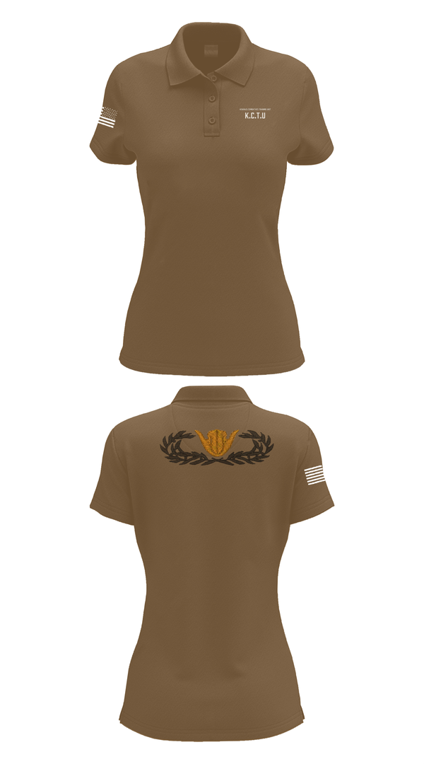Womens Short Sleeve Performance Polo, KISARAZU COMBAT TRAINING UNIT, Army, Teamtime, Team time, sublimation, custom sports apparel, team uniforms, spirit wear, spiritwear, sports uniforms, custom shirts, team store, custom team store, fundraiser sports, apparel fundraiser