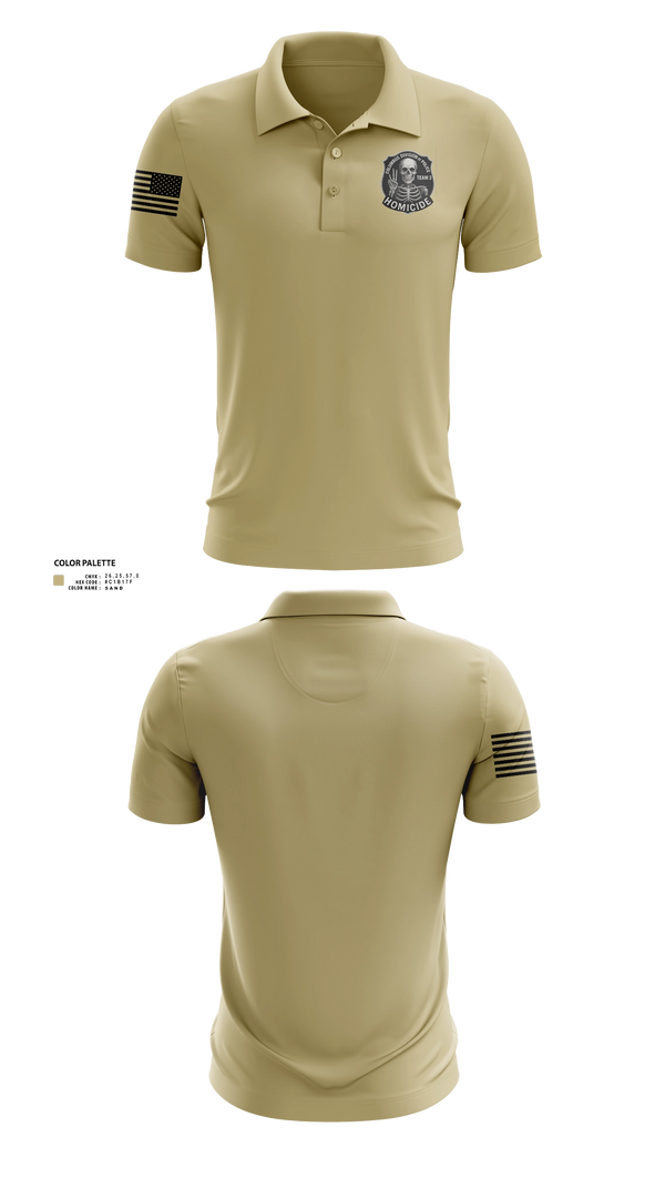 Short Sleeve Performance Polo, Homicide Team 3, Police, Teamtime, Team time, sublimation, custom sports apparel, team uniforms, spirit wear, spiritwear, sports uniforms, custom shirts, team store, custom team store, fundraiser sports, apparel fundraiser