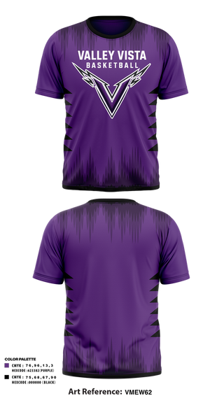 Short Sleeve Performance Shirt, Valley Vista Basketball, Men's Basketball, Teamtime, Team time, sublimation, custom sports apparel, team uniforms, spirit wear, spiritwear, sports uniforms, custom shirts, team store, custom team store, fundraiser sports, apparel fundraiser