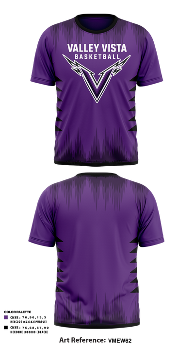 Valley Vista Basketball 15581417 Old School Cotton Feel Shirt - 1