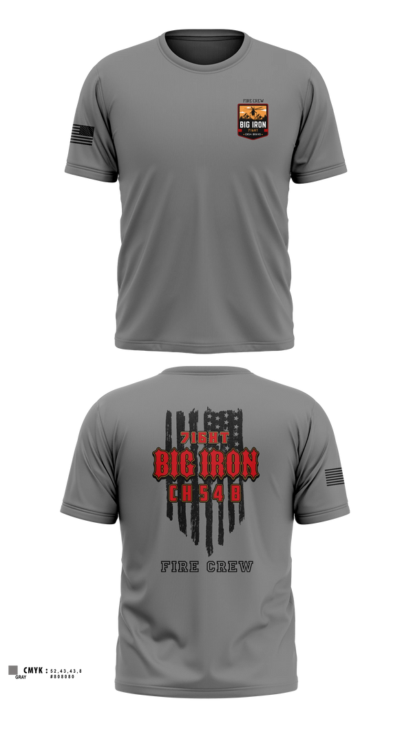 Old School Cotton Feel Shirt, Big Iron, Fire Department, Teamtime, Team time, sublimation, custom sports apparel, team uniforms, spirit wear, spiritwear, sports uniforms, custom shirts, team store, custom team store, fundraiser sports, apparel fundraiser