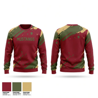 Crew Neck Sweatshirt, Mustangs, , Teamtime, Team time, sublimation, custom sports apparel, team uniforms, spirit wear, spiritwear, sports uniforms, custom shirts, team store, custom team store, fundraiser sports, apparel fundraiser