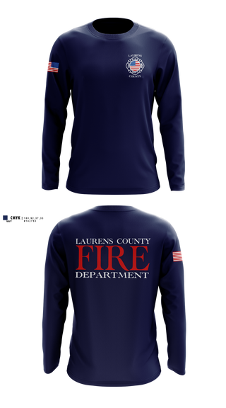 Long Sleeve Performance Shirt, Laurens County Fire Department, Fire Department, Teamtime, Team time, sublimation, custom sports apparel, team uniforms, spirit wear, spiritwear, sports uniforms, custom shirts, team store, custom team store, fundraiser sports, apparel fundraiser