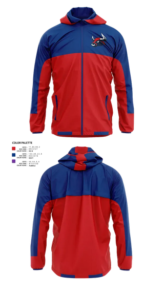 Windbreaker, Smithtown Bulls, Baseball, Teamtime, Team time, sublimation, custom sports apparel, team uniforms, spirit wear, spiritwear, sports uniforms, custom shirts, team store, custom team store, fundraiser sports, apparel fundraiser