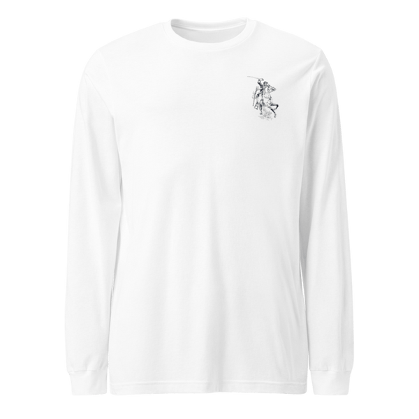 B2 Patriots barrel 46821023 Unisex Long Sleeve Tee | Bella + Canvas 3501