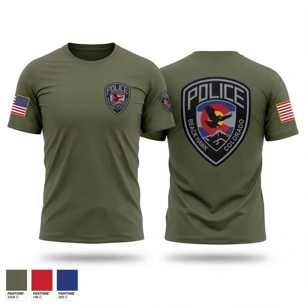 Old School Cotton Feel Shirt, Police, Police, Teamtime, Team time, sublimation, custom sports apparel, team uniforms, spirit wear, spiritwear, sports uniforms, custom shirts, team store, custom team store, fundraiser sports, apparel fundraiser