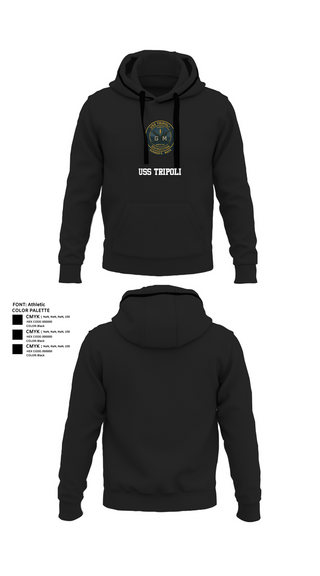 Hoodie, USS TRIPOLI, , Teamtime, Team time, sublimation, custom sports apparel, team uniforms, spirit wear, spiritwear, sports uniforms, custom shirts, team store, custom team store, fundraiser sports, apparel fundraiser