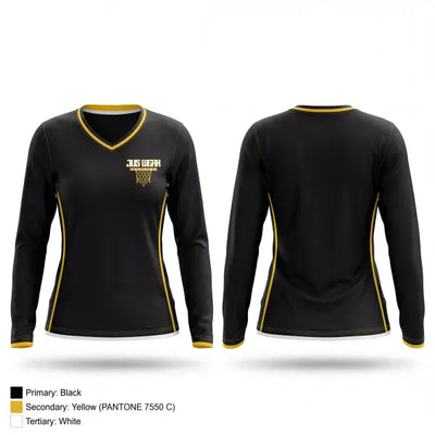Jus Werk 21066936 Women's Long Sleeve V-neck Shirt - 1
