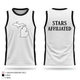Mens Basketball Jersey, Stars Affiliated, Men's Basketball, Teamtime, Team time, sublimation, custom sports apparel, team uniforms, spirit wear, spiritwear, sports uniforms, custom shirts, team store, custom team store, fundraiser sports, apparel fundraiser