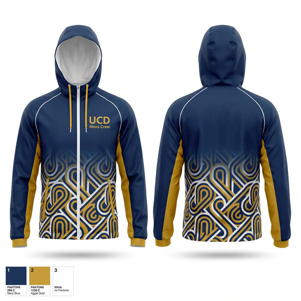 Windbreaker, UCD Men’s Crew, Spirit Store, Teamtime, Team time, sublimation, custom sports apparel, team uniforms, spirit wear, spiritwear, sports uniforms, custom shirts, team store, custom team store, fundraiser sports, apparel fundraiser