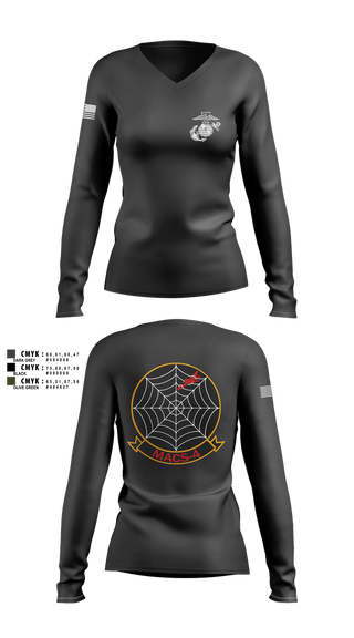 Womens Long Sleeve Vneck Shirt, MACS4, , Teamtime, Team time, sublimation, custom sports apparel, team uniforms, spirit wear, spiritwear, sports uniforms, custom shirts, team store, custom team store, fundraiser sports, apparel fundraiser