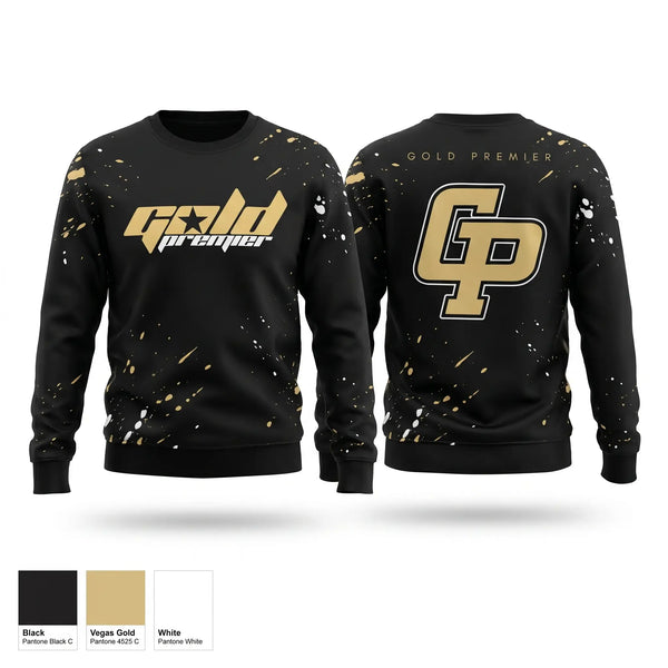 Crew Neck Sweatshirt, Gold Premier, Softball, Teamtime, Team time, sublimation, custom sports apparel, team uniforms, spirit wear, spiritwear, sports uniforms, custom shirts, team store, custom team store, fundraiser sports, apparel fundraiser