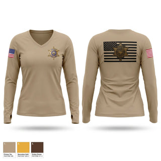 Womens Long Sleeve Vneck Shirt, Squad 4, Police, Teamtime, Team time, sublimation, custom sports apparel, team uniforms, spirit wear, spiritwear, sports uniforms, custom shirts, team store, custom team store, fundraiser sports, apparel fundraiser