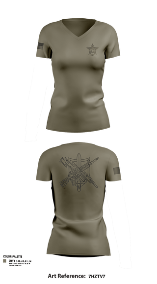 Womens Short Sleeve Vneck Shirt, Emergency Response Team, Police, Teamtime, Team time, sublimation, custom sports apparel, team uniforms, spirit wear, spiritwear, sports uniforms, custom shirts, team store, custom team store, fundraiser sports, apparel fundraiser