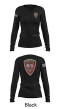 101st Airborne 37445934 Women's Long Sleeve V-neck Shirt - 37