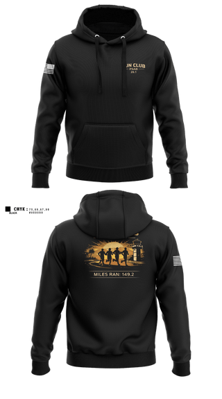 Hoodie, RUN CLUB (PSAB), Air Force, Teamtime, Team time, sublimation, custom sports apparel, team uniforms, spirit wear, spiritwear, sports uniforms, custom shirts, team store, custom team store, fundraiser sports, apparel fundraiser