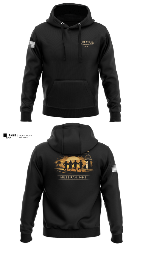 Hoodie, RUN CLUB (PSAB), Air Force, Teamtime, Team time, sublimation, custom sports apparel, team uniforms, spirit wear, spiritwear, sports uniforms, custom shirts, team store, custom team store, fundraiser sports, apparel fundraiser