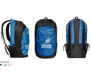 Gear Bag, Louisiana Speed Racers, Track & Field, Teamtime, Team time, sublimation, custom sports apparel, team uniforms, spirit wear, spiritwear, sports uniforms, custom shirts, team store, custom team store, fundraiser sports, apparel fundraiser