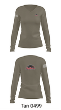 DFCS 4-9 CAV 42747943 Women's Long Sleeve V-neck Shirt - 11