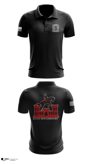 Short Sleeve Performance Polo, 630th Engineer Clearance Company, Army, Teamtime, Team time, sublimation, custom sports apparel, team uniforms, spirit wear, spiritwear, sports uniforms, custom shirts, team store, custom team store, fundraiser sports, apparel fundraiser