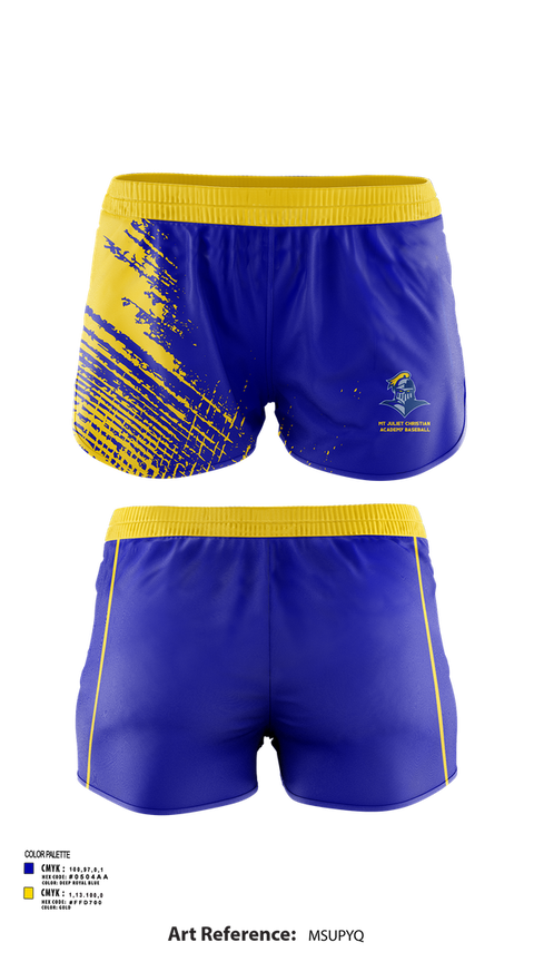 Womens Shorts, Mt Juliet Christian Academy Baseball, Baseball, Teamtime, Team time, sublimation, custom sports apparel, team uniforms, spirit wear, spiritwear, sports uniforms, custom shirts, team store, custom team store, fundraiser sports, apparel fundraiser