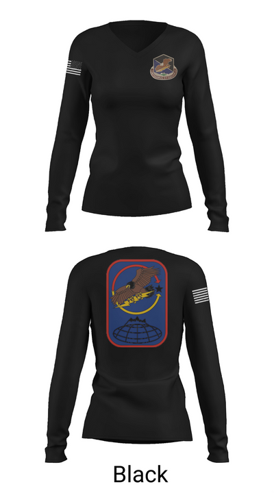 100th Missile Defense Brigade 43971287 Women's Long Sleeve V-neck Shirt - 37