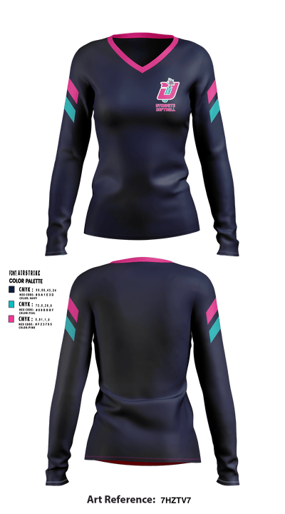 Dynamite 90202224 Women's Long Sleeve V-neck Shirt - 5