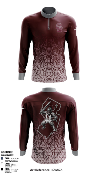 Quarter Zip Jacket, Don Bosco, Wrestling, Teamtime, Team time, sublimation, custom sports apparel, team uniforms, spirit wear, spiritwear, sports uniforms, custom shirts, team store, custom team store, fundraiser sports, apparel fundraiser