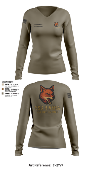 Womens Long Sleeve Vneck Shirt, Unscheduled Service, , Teamtime, Team time, sublimation, custom sports apparel, team uniforms, spirit wear, spiritwear, sports uniforms, custom shirts, team store, custom team store, fundraiser sports, apparel fundraiser