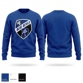 Crew Neck Sweatshirt, Reading Blue Devils, Men's Soccer, Teamtime, Team time, sublimation, custom sports apparel, team uniforms, spirit wear, spiritwear, sports uniforms, custom shirts, team store, custom team store, fundraiser sports, apparel fundraiser