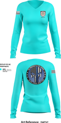 Policía Municipal de Carolina 96327149 Women's Long Sleeve V-neck Shirt - 20