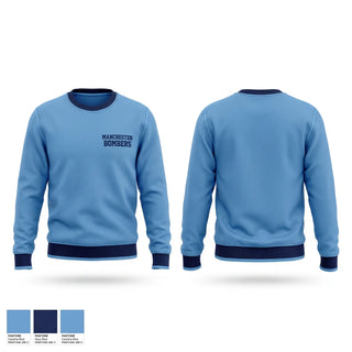 Crew Neck Sweatshirt, Manchester Bombers, Baseball, Teamtime, Team time, sublimation, custom sports apparel, team uniforms, spirit wear, spiritwear, sports uniforms, custom shirts, team store, custom team store, fundraiser sports, apparel fundraiser