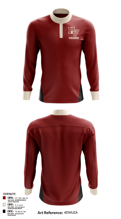 Vikings 49892690 Quarter Zip Jacket - 2