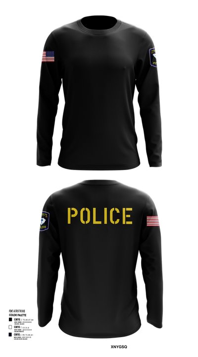 New Ellenton Police Department 612730 Long Sleeve Performance Shirt 4