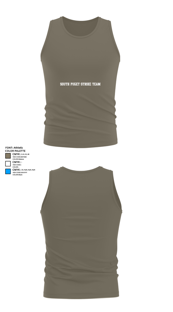 Tank Top, South Puget strike team, , Teamtime, Team time, sublimation, custom sports apparel, team uniforms, spirit wear, spiritwear, sports uniforms, custom shirts, team store, custom team store, fundraiser sports, apparel fundraiser