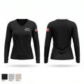 Washburn Volunteer Fire Department Women's Long Sleeve V-neck Shirt - 1